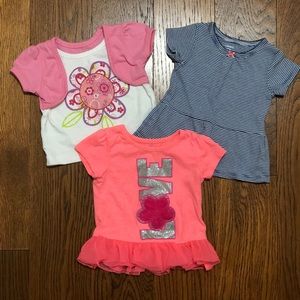 Bundle of baby short sleeve shirts